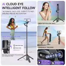 AI Face Tracking Handheld Gimbal 360°